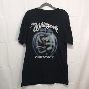 Whitesnake Come An' Get It Spring UK Tour 1981 Graphic T-Shirt